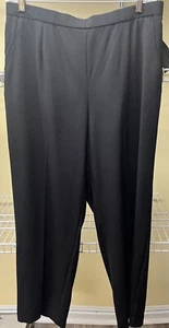 Briggs Black Comfort Waistband Womens Pull-on Pocket Pants Size 18W Short New - Picture 1 of 11