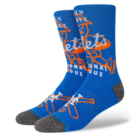 2023 New York Mets "Hey Batter" Stance MLB Baseball Socks Large Men's 9-13 Cover