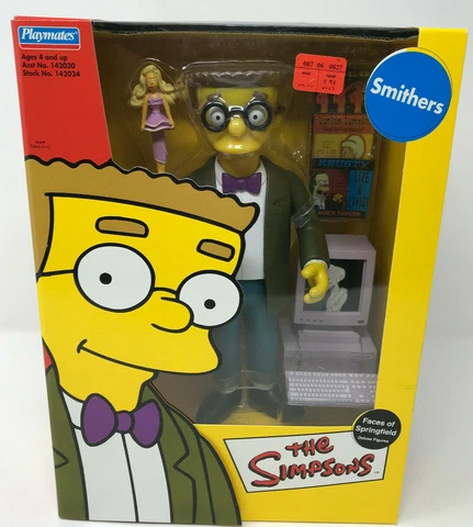 The Simpsons Action Figure Waylon Smithers Faces of Springfield Playmates 2003 Cover