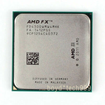 AMD FX 4300 CPU 3.8 GHz FD4300WMW4MHK Socket AM3+ Processor - Image 1 of 2