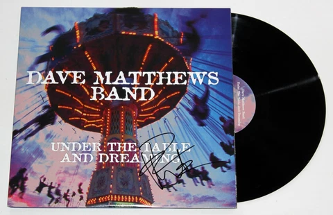 DAVE MATTHEWS SIGNED UNDER THE TABLE & DREAMING 2x LP VINYL RECORD ALBUM JSA LOA Cover
