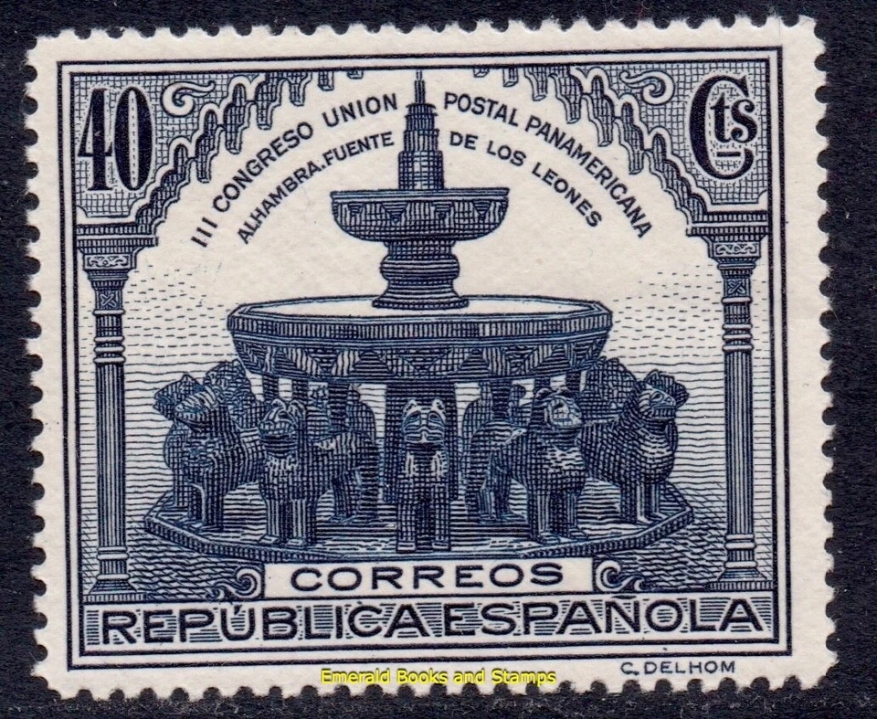 EBS Spain 1931 - Lion Fountain - Alhambra, Granada - Michel 587 - MNH** (UU9 - Image 1 of 1