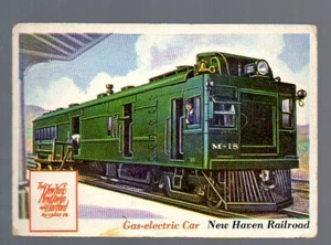 Rails and Sails (1955) - Card # 54 - TOPPS - Gas-Electric Car - Picture 1 of 2