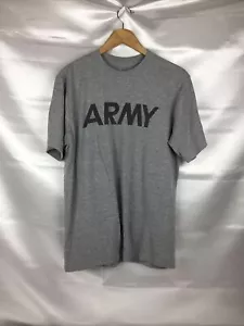 ARMY Gray Short Sleeve T-Shirt Size Medium PFU - Picture 1 of 7
