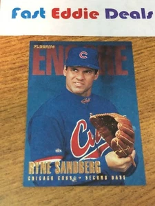 FLEER MLB BASEBALL 1996 RYNE SANDBERG ENCORE CARD U239 CHICAGO CUBS EXCELLENT - Picture 1 of 2