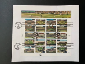 US BASEBALL LEGENDÄRE SPIELFELDER Blatt FDC SCOTT 3519a - Bild 1 von 1