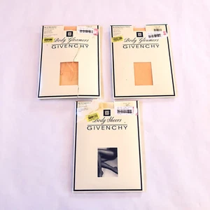 GIVENCHY Body Gleamers Control Top Shimmery Pantyhose Peach Pink NEW - Picture 1 of 4