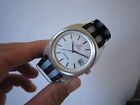 Omega Seamaster Automatic Quickset Date Watch Linen Dial 38mm Serviced Mint!!