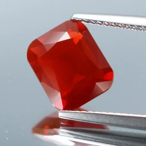 Opale di fuoco messicano magnefico naturale 2,27 ct maestro cuscino taglio pietra preziosa sciolta - Foto 1 di 3