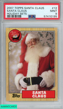 2007 TOPPS SANTA CLAUS HOLIDAY SETS SANTA CLAUS #12 PSA 9 MINT