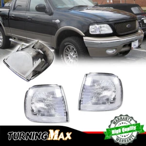 Clear Corner Parking Turn Signal Light Covers For 1997-2003 Ford F-150 FO2550118 - Picture 1 of 8