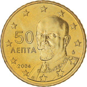 [#1181863] Grèce, 50 Euro Cent, 2004, Athènes, FDC, Laiton, KM:186