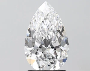 1 Ct Pear Cut E F Color VS1 Clarity Loose Non Certified Lab Grown CVD DIAMOND - Picture 1 of 6
