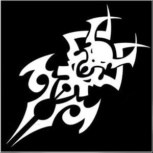 CAR MOTORCYCLE DECORATION DECALS STICKER SILVER TOTEM STICKER - Foto 1 di 1