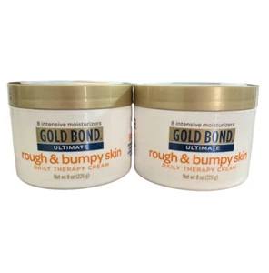 2 Gold Bond Ultimate Rough and Bumpy Skin Daily Therapy Cream 8 Fl Oz Each - Picture 1 of 4