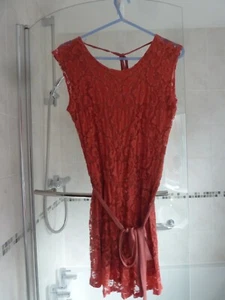 Rückenfreier orangefarbener Spitzen Playsuit Gr. S/M Zack London - Bild 1 von 6