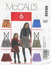 McCalls M5459 Skirts Belt Leggings Girls Sewing Pattern Uncut Size 7-14