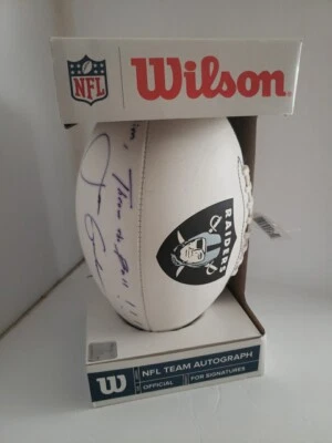Balones de fútbol Oakland Raiders Wilson autógrafo firmado por Jon Gruden Foto 1 de 4