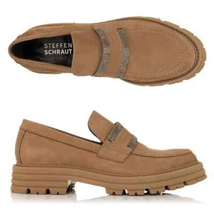 B-Ware STEFFEN SCHRAUT Damen-Loafer echt Leder Absatz ca. 4,5cm Camel Gr 38,5 - Bild 1 von 4