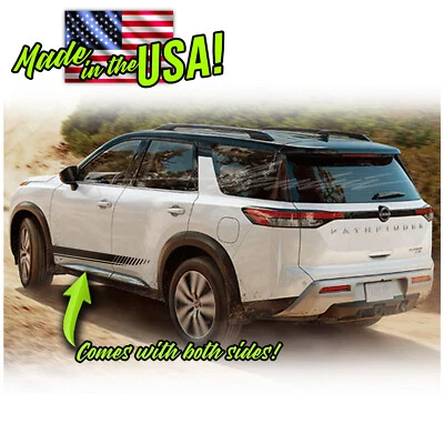 Calcomanías basculantes estroboscópicos de 1 puerta lateral rayas de carreras para Nissan Rogue 2021 en adelante Foto 1 de 2