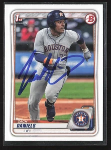 Zach Daniels Signed 2020 Bowman 1st BD-133 Houston Astros Signed Autographed - Picture 1 of 2