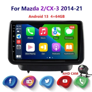For Mazda 2/CX-3 2014-21 4-64G Android WirelessCarplay Car Stereo Radio WIFI GPS - Picture 1 of 17