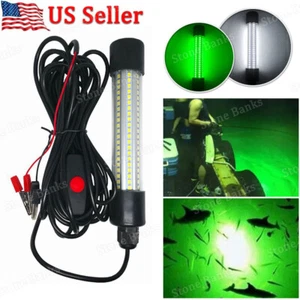 126 LED Green Underwater Submersible Fishing Light Night Crappie Shad Squid Lamp - Picture 1 of 7