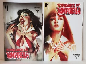 La Vendetta di Vampirella #1 (NM o 9.4) - Set di copertine Josh Middleton & Ben Oliver! - Foto 1 di 2