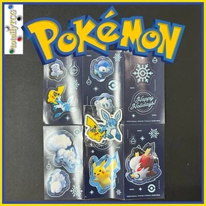 Pokemon 2023 Pikachu and Glaceon Holiday Keychain and Sticker Sheets - NEW! - Bild 1 von 3