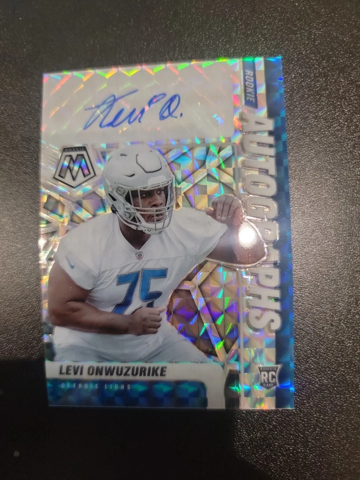 2021 Panini Mosaic Rookie Autographs Mosaic #100 Levi Onwuzurike RC - Image 1 of 1
