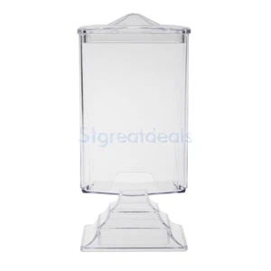 Clear Make Up Cotton Pads Stand Case Cosmetic Storage Box Holder Organiser - Picture 1 of 9