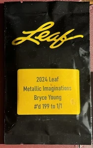 2024 Leaf Metallic Imaginations Bryce Young #'d 199 to 1/1 UNOPENED SEALED - Picture 1 of 2