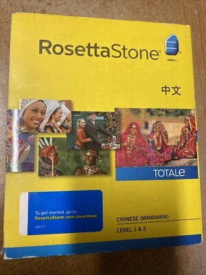 Rosetta Stone  Chinese Mandarin Level 1, 2 Version 4 - Windows/Mac SEALED - Image 1 of 4