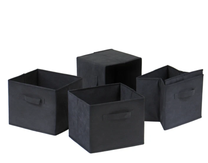 Winsome Cestas de Almacenamiento de Tela Capri, Juego de 4 Foto 1 de 1