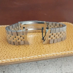19mm JB Champion USA 10k Gold rgp & Stainless 1981 nos Vintage Watch Band - Bild 1 von 8
