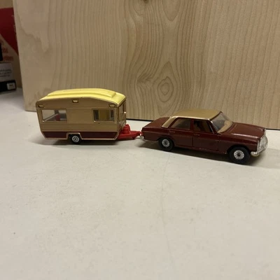 Vintage Gorgi Gift Set 24 Mercedes-Benz 240D & Touring Caravan  - Image 1 of 4
