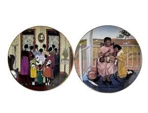 Limited Edition Collectors Plate Pair Ron Hicks Leroy Campbell 8” - Picture 1 of 9