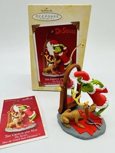 Hallmark 2004 El Grinch y Max Dr. Seuss adorno de Navidad en caja - Imagen 1 de 9