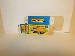 MATCHBOX TRANS. S/F NO. 47-A DAF TIPPER CONTAINER TRUCK EMPTY BOX ONLY - Bild 1 von 2