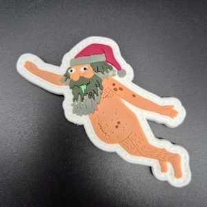 Weihnachtsmann Santa Claus Cartoon Morale Patch PVC Abzeichen Aufnäher Klett - Bild 1 von 2