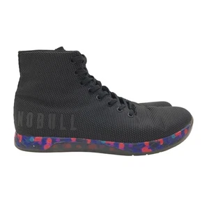 Zapatillas altas NOBULL para hombre talla 11,5 negras con cordones súper tela - Imagen 1 de 11