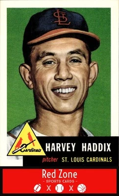 1991 Topps Archives 1953 - #273 Harvey Haddix NM Set Break. - Image 1 of 2