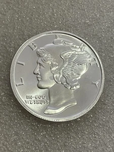 Mercury Dime Design - 1 Feinunze 0,999 Feinsilbermedaille - Bild 1 von 4