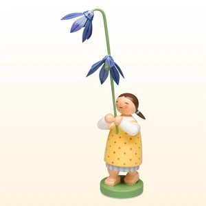 Wendt & Kühn Blumenkind Mädchen mit Blaustern 5248/24 neu 2018 Fachhandel GRATIS - Bild 1 von 2