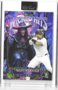 Augustin Ramirez 2025 Wild Card Haunted Hits WICKED Purple Laser #1/1 Marlins - Bild 1 von 2