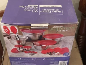 BETTER HOMES & GARDENS 23 PC PREP & STORE STAINLESS KITCHEN SET, NIB, OPEN BOX - Picture 1 of 5