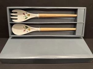 NEW LENOX Summer Terrace Salad Servers Spoon Fork Serving Utensils Set NIB - Picture 1 of 4