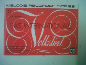 Blockflöte DAS INTERNATIONALE VOLKSLIED Kurt Pahlen - Bild 1 von 1