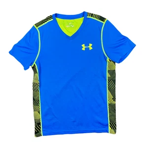 Under Armour Men Activewear Top Tshirt Size Small S Double Sided Blue/Green - Picture 1 of 6