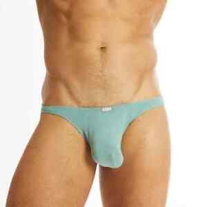 N2N Bodywear Men's Rayon Stretchy Micro Bikini Underwear Size S M L Green NWT